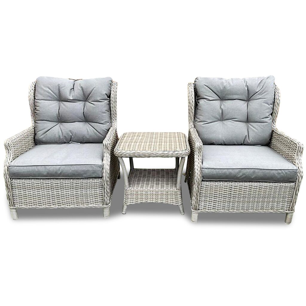 Sapcote Deluxe Reclining Set in Natural Rattan