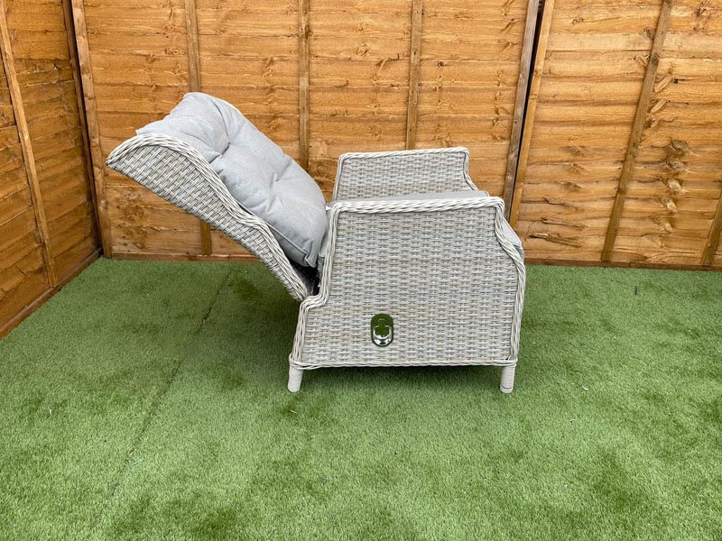 Sapcote Deluxe Reclining Set in Natural Rattan